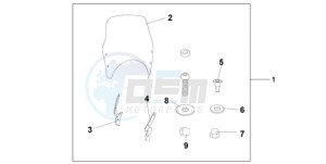 CBF600NA9 Europe Direct - (ED / ABS 25K) drawing FLY SCREEN