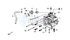 GTS 300i ABS drawing CYLINDER HEAD CPL