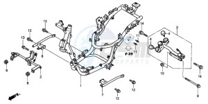 SH125 drawing FRAME BODY