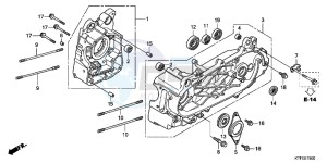 SH125C drawing CRANKCASE