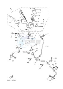 YFM700FWAD GRIZZLY EPS (2UD5) drawing FRONT MASTER CYLINDER