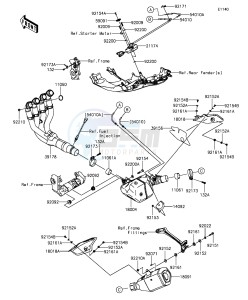 NINJA ZX-10R ABS ZX1000SGFB XX (EU ME A(FRICA) drawing Muffler(s)