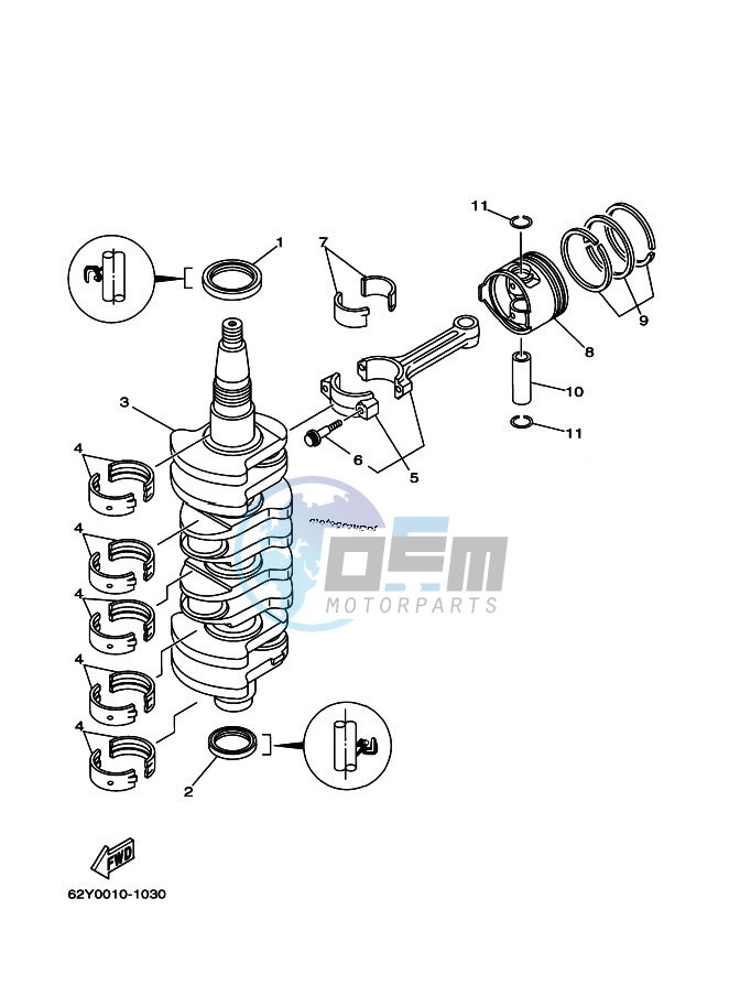 CRANKSHAFT--PISTON