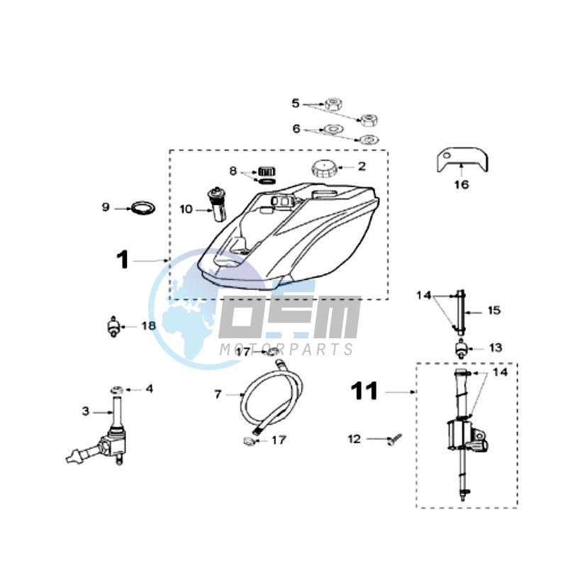 TANK AND FUEL PUMP