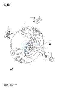 LT-A750X (P28-P33) drawing LEFT REAR WHEEL (LT-A750XL1 P28)