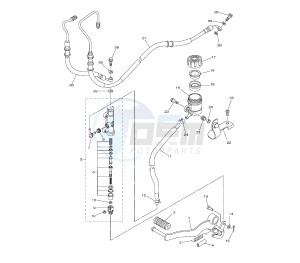 FZ8-NA 800 drawing REAR MASTER CYLINDER