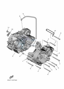 YZ65 (BR8F) drawing CRANKCASE