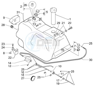 X9 125 Evolution drawing Fuel Tank