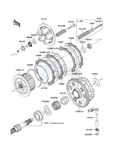 Z1000 ZR1000B7F FR GB XX (EU ME A(FRICA) drawing Clutch