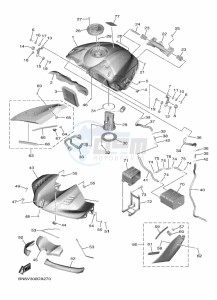 YZF600W YZF-R6 (BN6V) drawing FUEL TANK