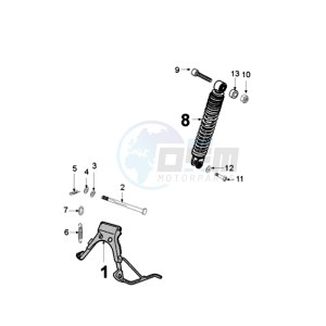 LUDIX 14 L ELEGANCE drawing REAR SHOCK AND STAND