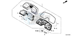 CB650FE CB650F 2ED - (2ED) drawing METER