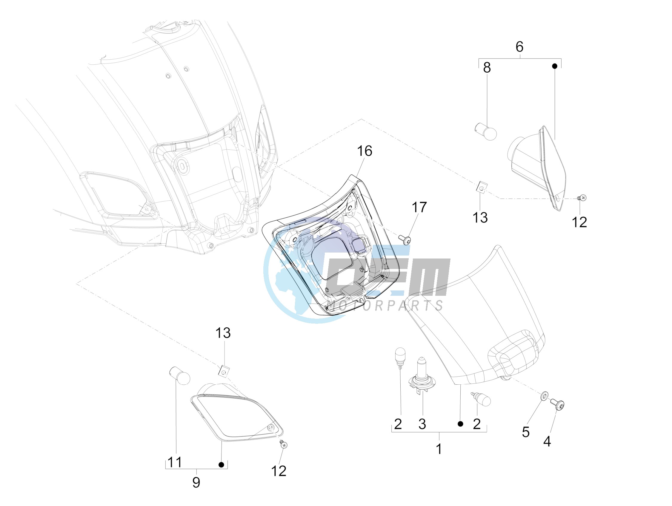 Rear headlamps - Turn signal lamps