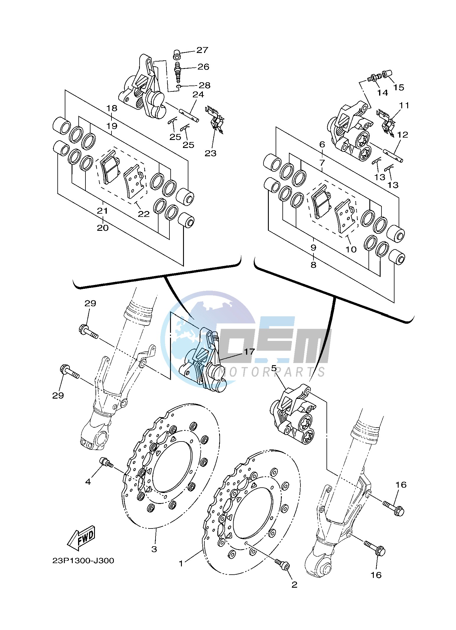 FRONT BRAKE CALIPER