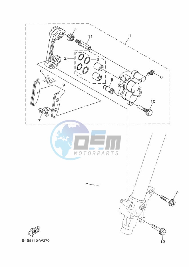 FRONT BRAKE CALIPER