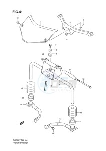 DL 650 V-STROM EU-UK drawing FRONT BRACKET