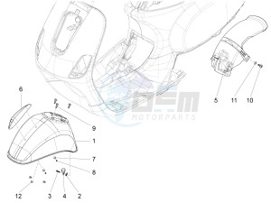 SXL 150 4T 3V CARB drawing Wheel housing - Mudguard