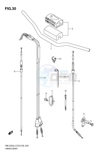 RM-Z250 (E03) drawing HANDLEBAR