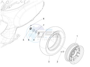 LX 150 4T 3V ie drawing Rear Wheel