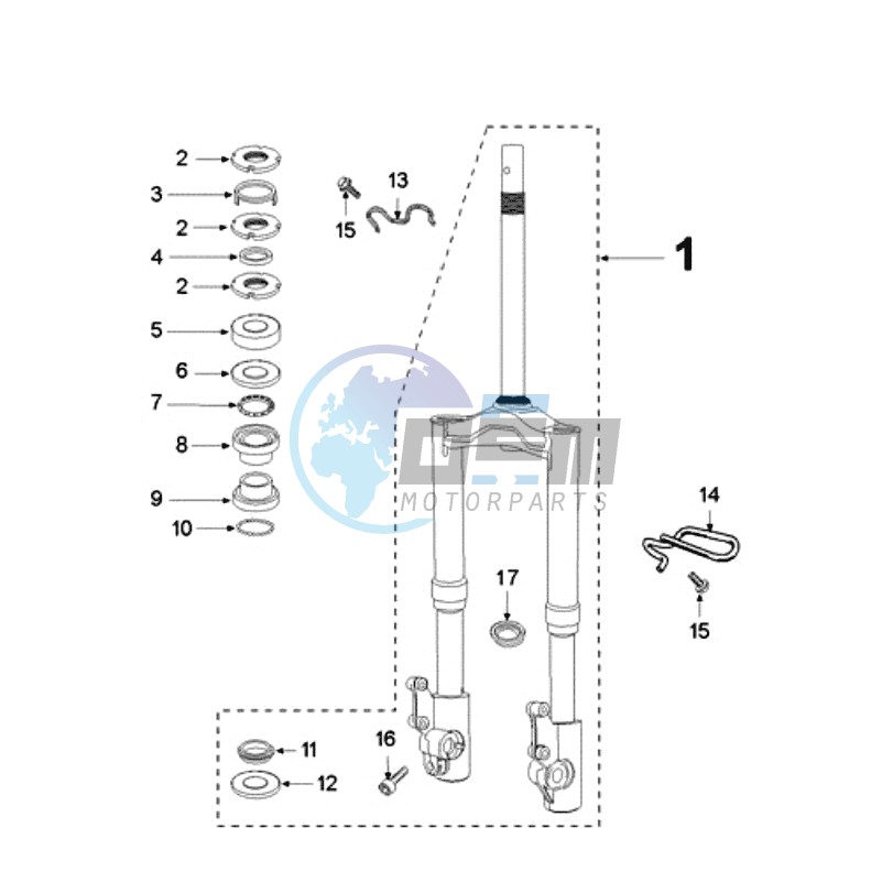 FRONT FORK / STEERINGHEAD