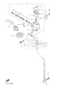 YZ450F (1SL5 1SL6 1SL7 1SL8) drawing FRONT MASTER CYLINDER