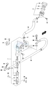 RM85L drawing REAR MASTER CYLINDER