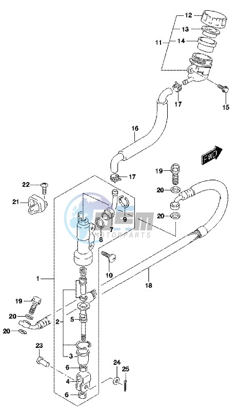 REAR MASTER CYLINDER