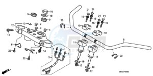 VT750C9 Australia - (U / MME) drawing HANDLE PIPE/TOP BRIDGE