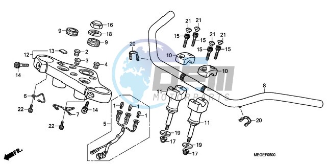 HANDLE PIPE/TOP BRIDGE