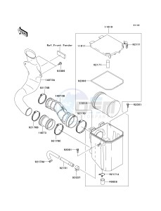 KVF 360 B [PRAIRIE 360] (B1-B3) [PRAIRIE 360] drawing AIR CLEANER