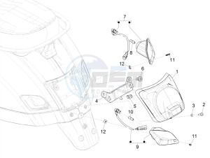 GTS 125 E4 ABS 4T SUPER (EMEA) drawing Rear headlamps - Turn signal lamps