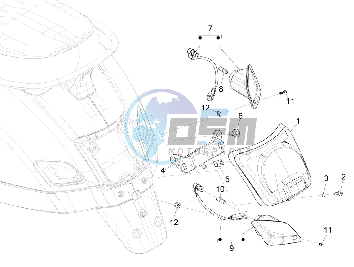 Rear headlamps - Turn signal lamps