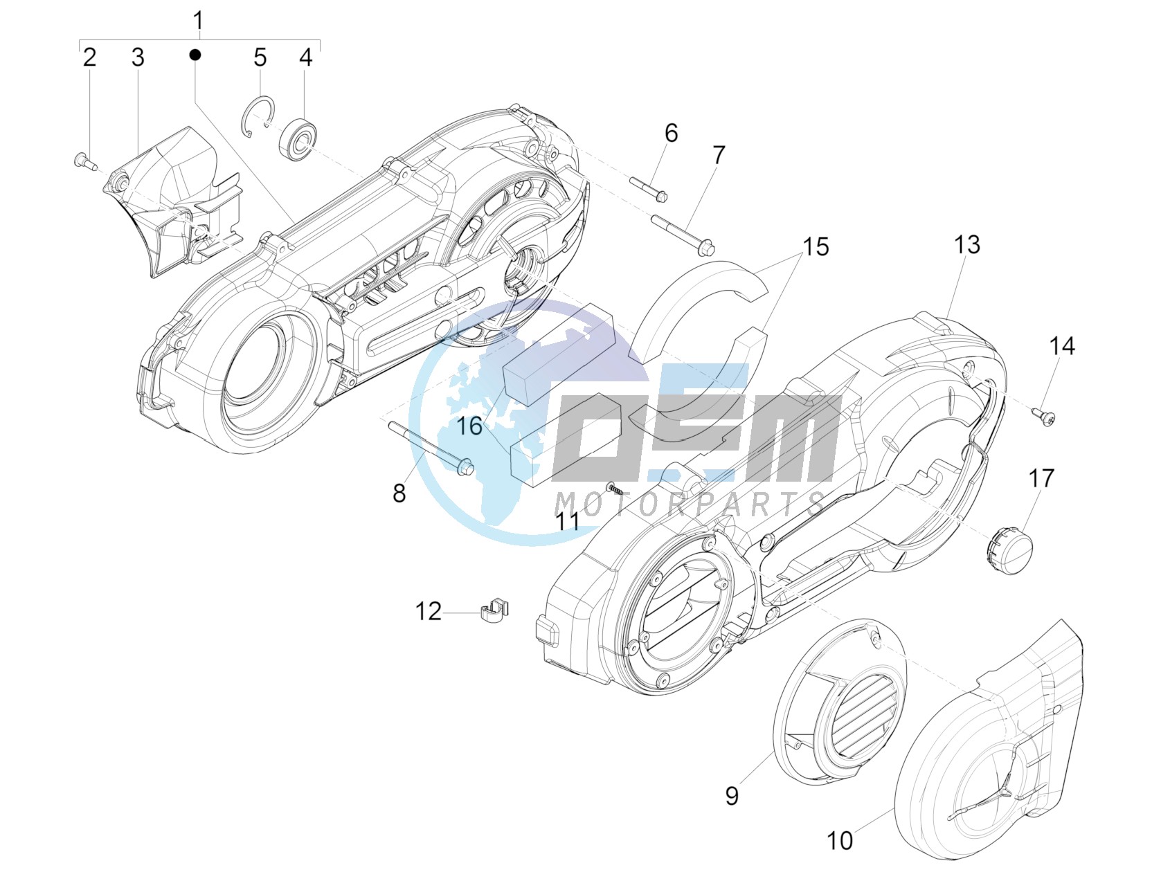 Crankcase cover - Crankcase cooling