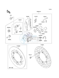 KX 85 A [KX85] (A1-A5) [KX85] drawing FRONT BRAKE-- A4_A5- -