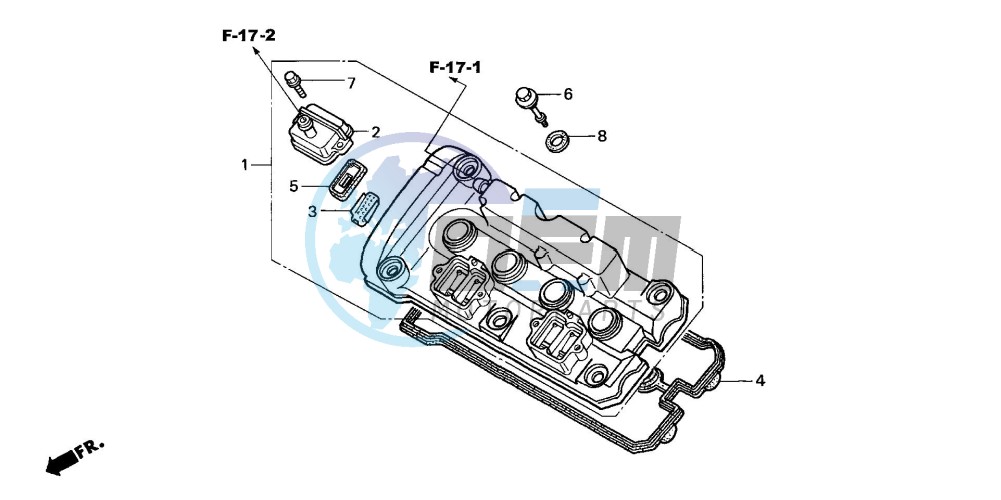 CYLINDER HEAD COVER (CB600F3/4/5/6)