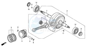 ANF125 drawing CRANKSHAFT/PISTON