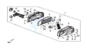 GTS 125I drawing AIRFILTER