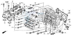 FJS600D 400 SILVER WING drawing CYLINDER HEAD