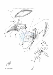 YP125RA XMAX 125 ABS (BL27) drawing TAILLIGHT