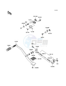 VN900_CLASSIC VN900B8F GB XX (EU ME A(FRICA) drawing Gear Change Mechanism