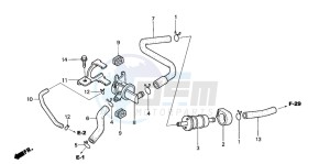 CBR125RS drawing AIR INJECTION CONTROL VALVE