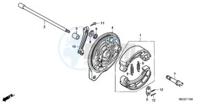 VT750C9 Australia - (U / MME) drawing REAR BRAKE PANEL