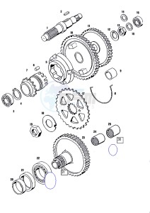 STANDARD_K9_DENMARK 50 DENMARK drawing Countershaft-mainshaft