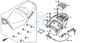 XL1000V9 Europe Direct - (ED) drawing SEAT