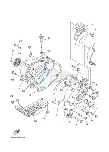 TT-R50 TT-R50E (2CJJ 2CJK 2CJL) drawing CRANKCASE COVER 1