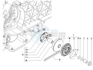 LX 125 4T E3 UK drawing Driving pulley