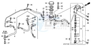 CB1000RA UK - (E / MPH) drawing REAR BRAKE MASTER CYLINDER