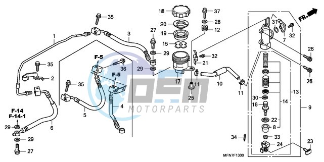 REAR BRAKE MASTER CYLINDER