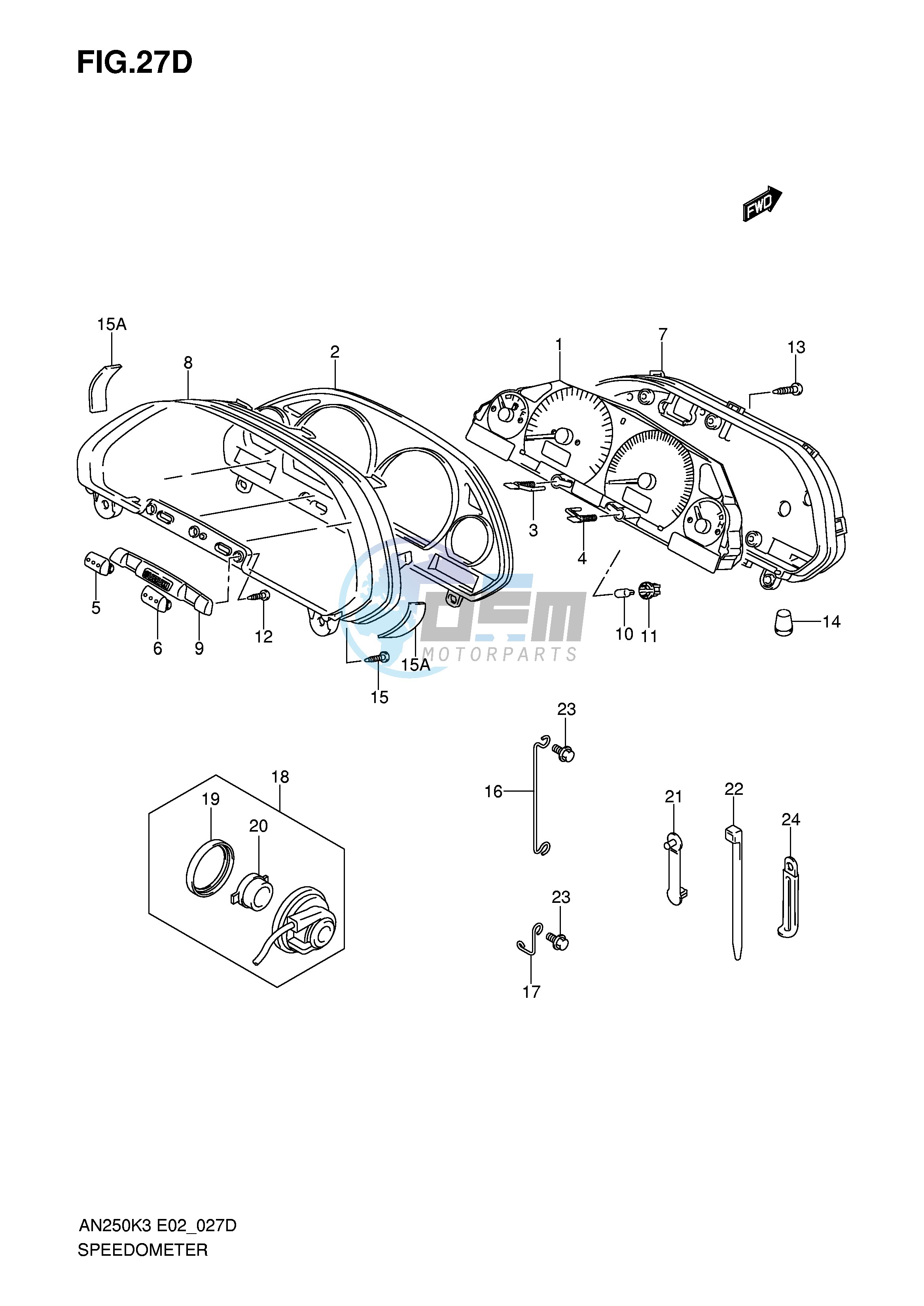 SPEEDOMETER (MODEL K6 E71)