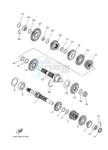 YZF-R25 249 (1WDE) drawing TRANSMISSION